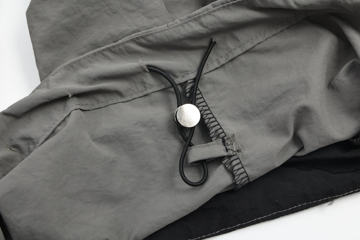 VLEX OFFICIAL STAR PANEL RACING PANTS; Gray; garment construction detail