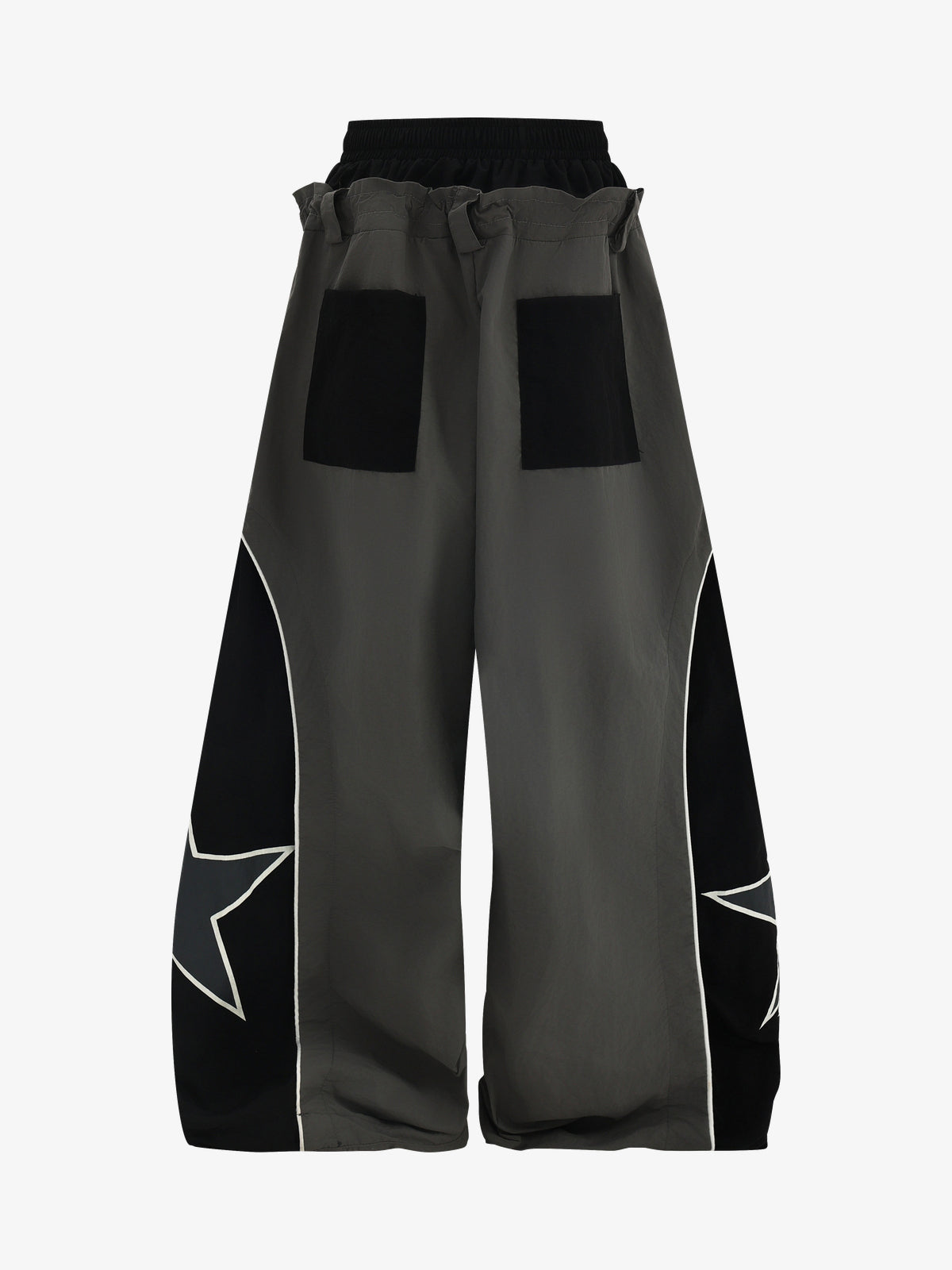 VLEX OFFICIAL STAR PANEL RACING PANTS; Gray; back view