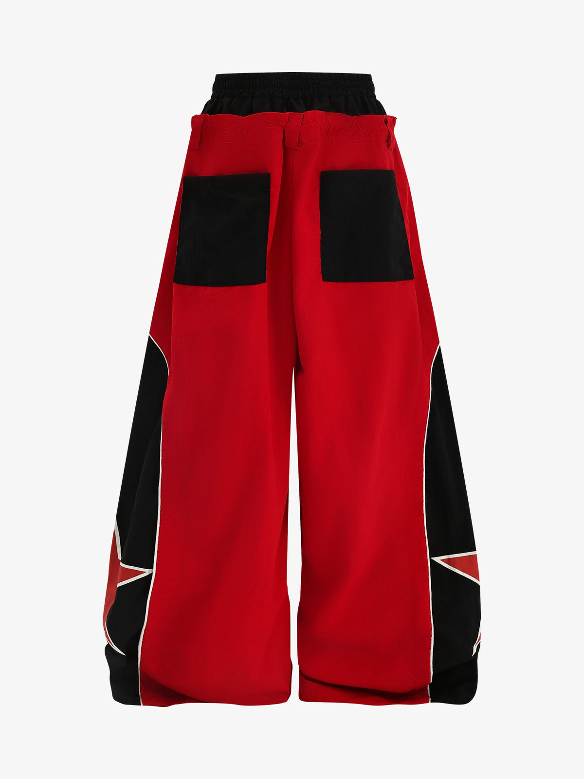 VLEX OFFICIAL STAR PANEL RACING PANTS; Red; back view