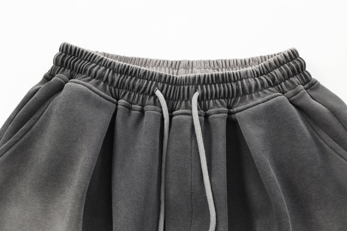 VLEX OFFICIAL SCRIPT GRAPHIC WASHED PANTS; Gradient Gray; garment construction detail