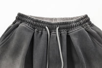 VLEX OFFICIAL SCRIPT GRAPHIC WASHED PANTS; Gradient Gray; garment construction detail