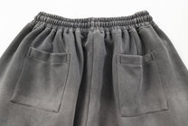 VLEX OFFICIAL SCRIPT GRAPHIC WASHED PANTS; Gradient Gray; garment construction detail