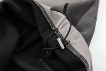 VLEX OFFICIAL SCRIPT GRAPHIC WASHED PANTS; Gradient Gray; garment construction detail