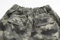 VLEX OFFICIAL CAMO CONTRAST HEM PANTS; Camouflage; garment construction detail