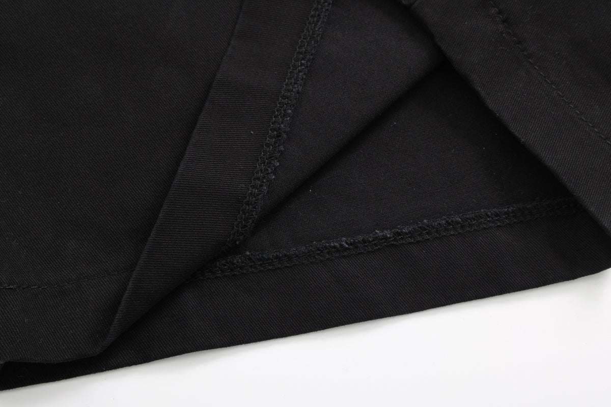 VLEX OFFICIAL CAMO CONTRAST HEM PANTS; Camouflage; garment construction detail