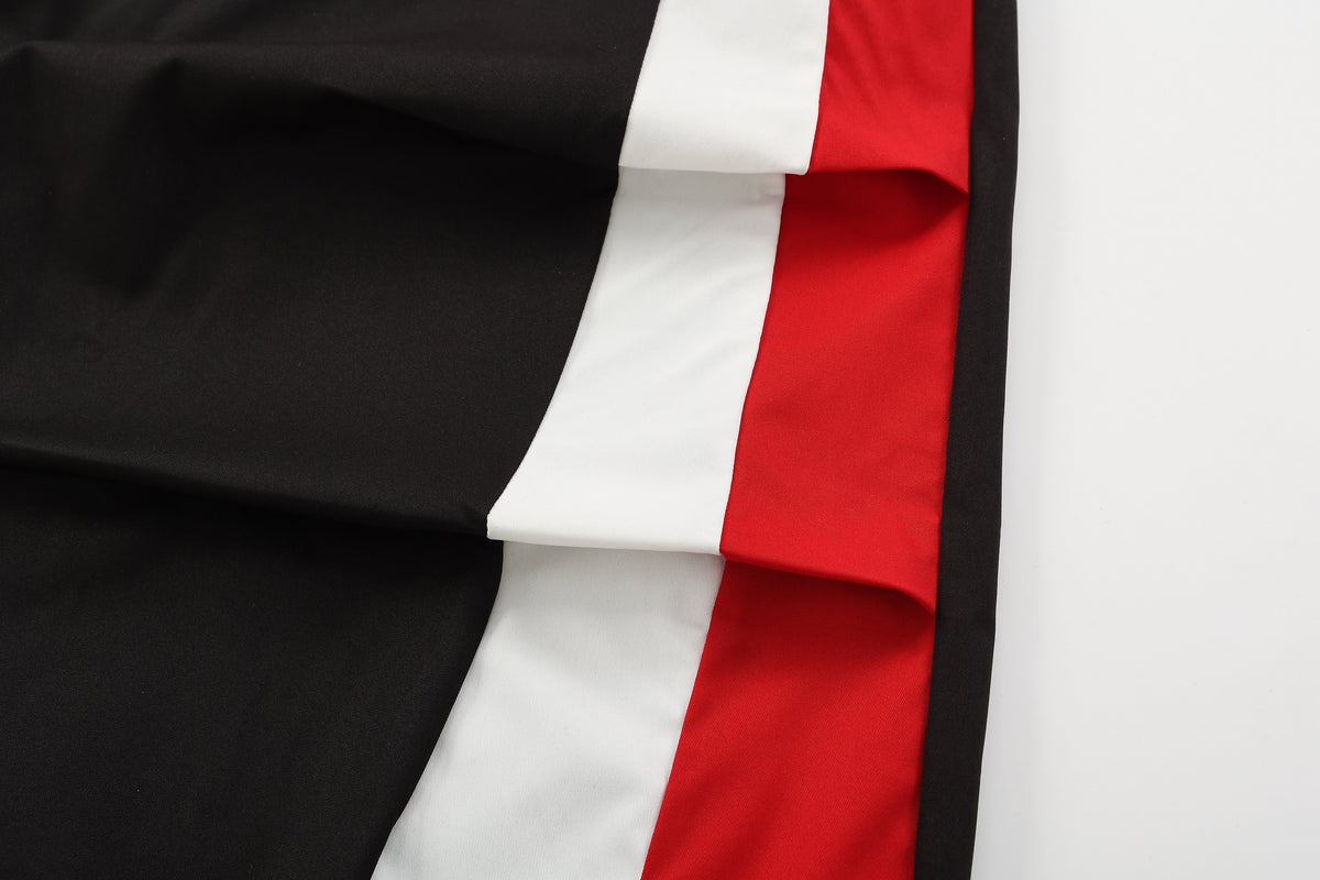 VLEX OFFICIAL 90 STRIPE RACING PANTS; Black; design detail