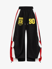 VLEX OFFICIAL 90 STRIPE RACING PANTS; Black; front view