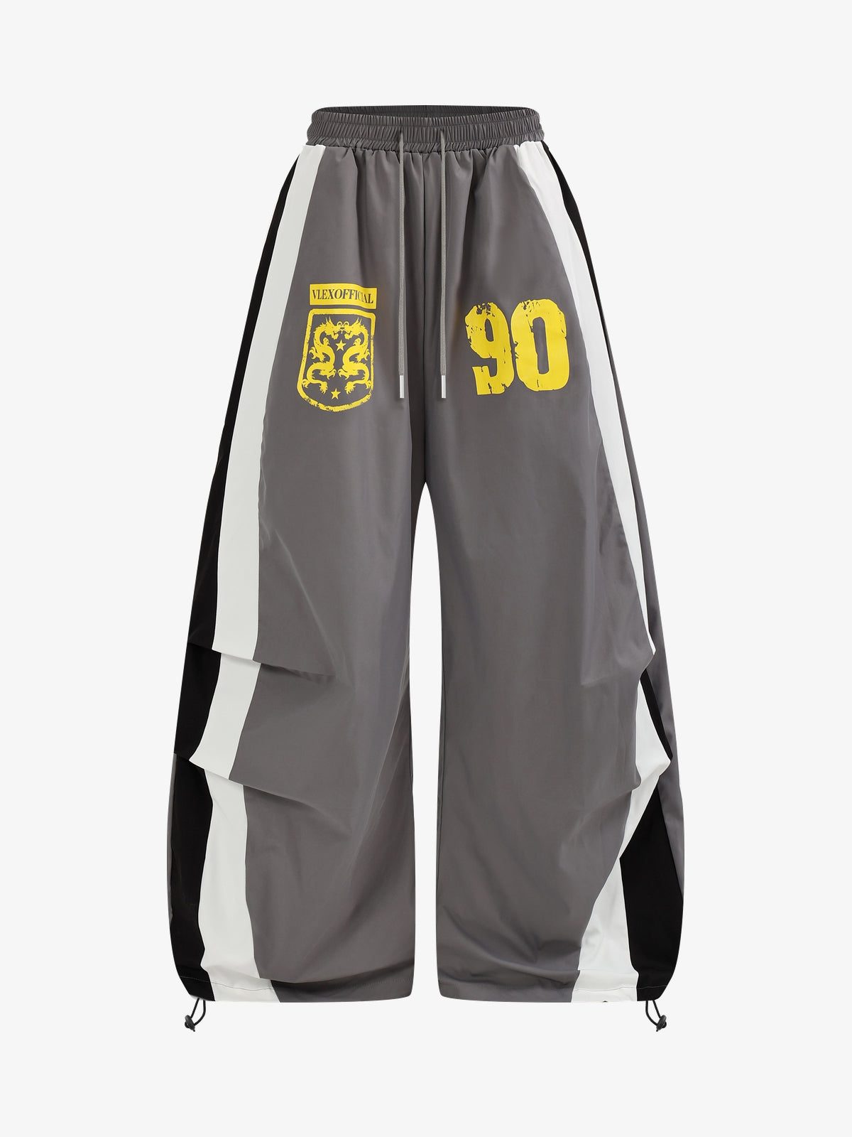 VLEX OFFICIAL 90 STRIPE RACING PANTS; Gray; front view