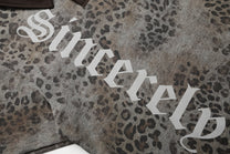 CHAN YOOU LEOPARD PRINT POLO SHIRT; Gray Leopard; design detail