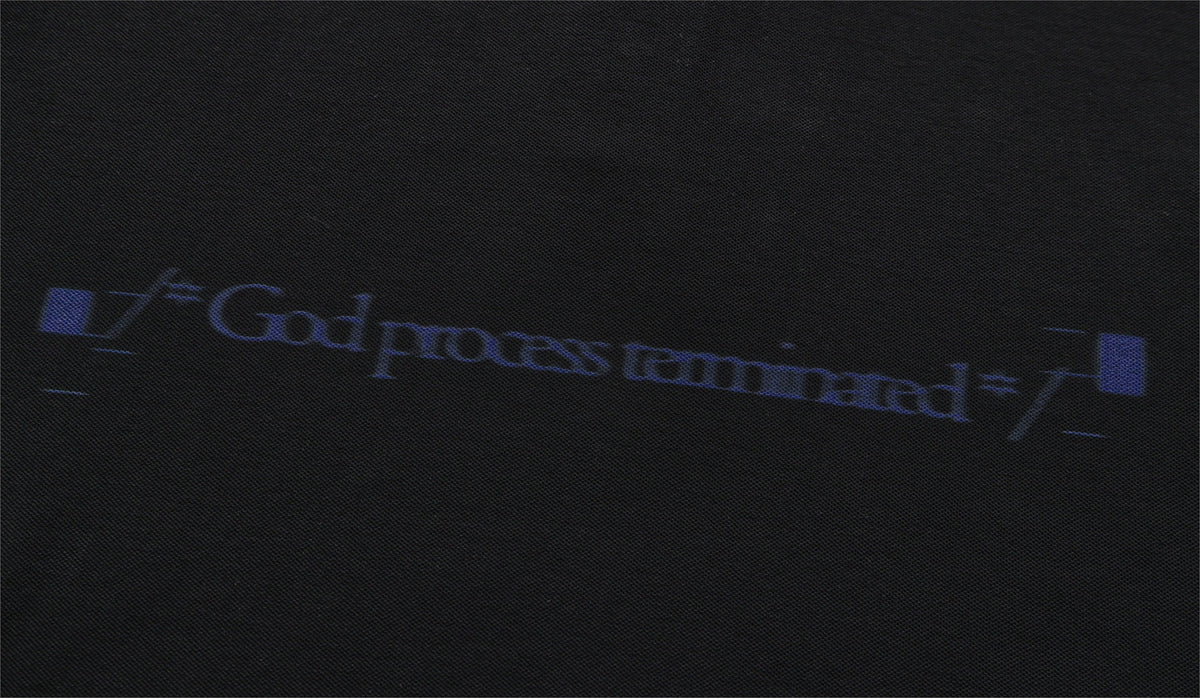 WASE BLUE BAND PORTRAIT POLO SHIRT; Black; design detail
