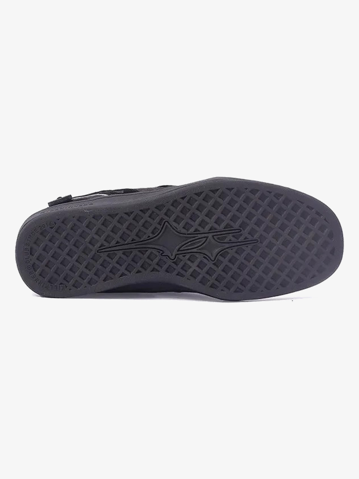 KILL WINNER STAR PANEL COURT SNEAKERS; Black; outsole view