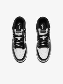 RIP STAR CONTRAST STAR PANEL SNEAKERS; Black; top view