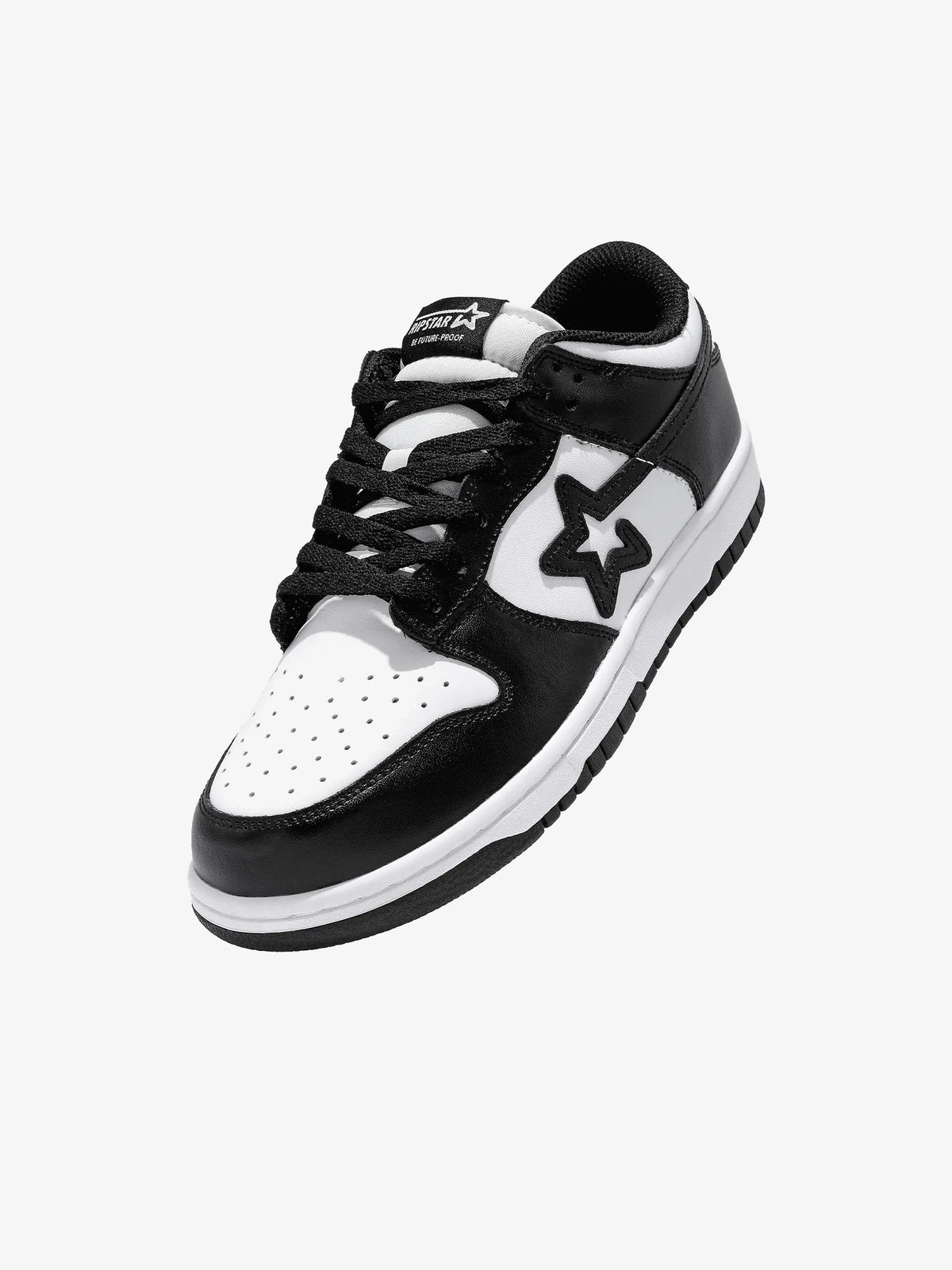 RIP STAR CONTRAST STAR PANEL SNEAKERS; Black; overall product view