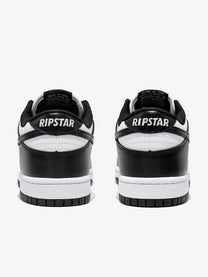RIP STAR CONTRAST STAR PANEL SNEAKERS; Black; heel view