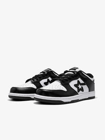 RIP STAR CONTRAST STAR PANEL SNEAKERS; Black; product view