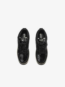 RIP STAR TONAL STAR PATCH SNEAKERS; Black; top view