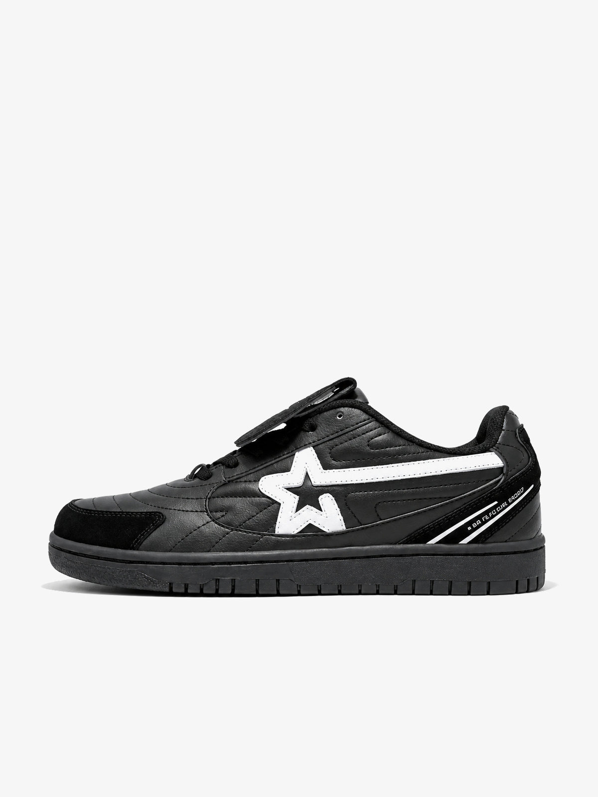 RIP STAR STAR SIDE PANEL SNEAKERS; Black; overall product view
