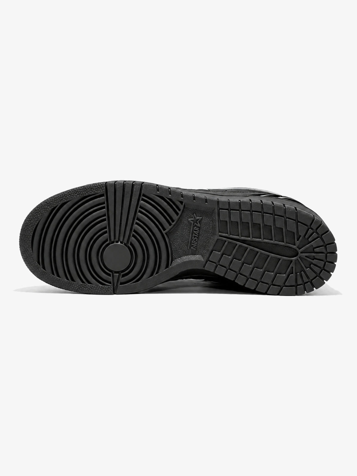 RIP STAR STAR SIDE PANEL SNEAKERS; Black; outsole view