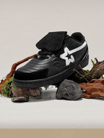 RIP STAR STAR SIDE PANEL SNEAKERS; Black; styled product view