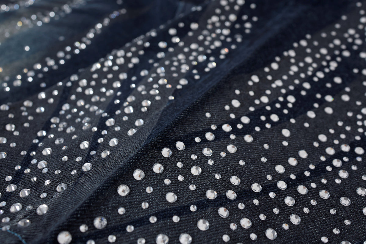 ATSF30 WASHED PANEL LONG JORTS; Black; design detail