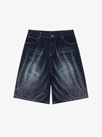 ATSF30 | WASHED PANEL LONG JORTS