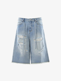 BLANKIN | DISTRESSED RAW EDGE JORTS