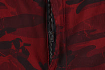 CHAOGU CAMO UTILITY SHORTS; Red Camo; garment construction detail