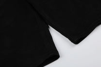 MEIM CLIP STRAP JORTS; Black; fabric detail