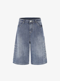 MEIM | BEADED EMBROIDERY SHORTS