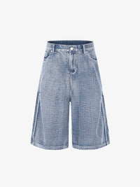 MEIM | CROSSHATCH WASHED JORTS