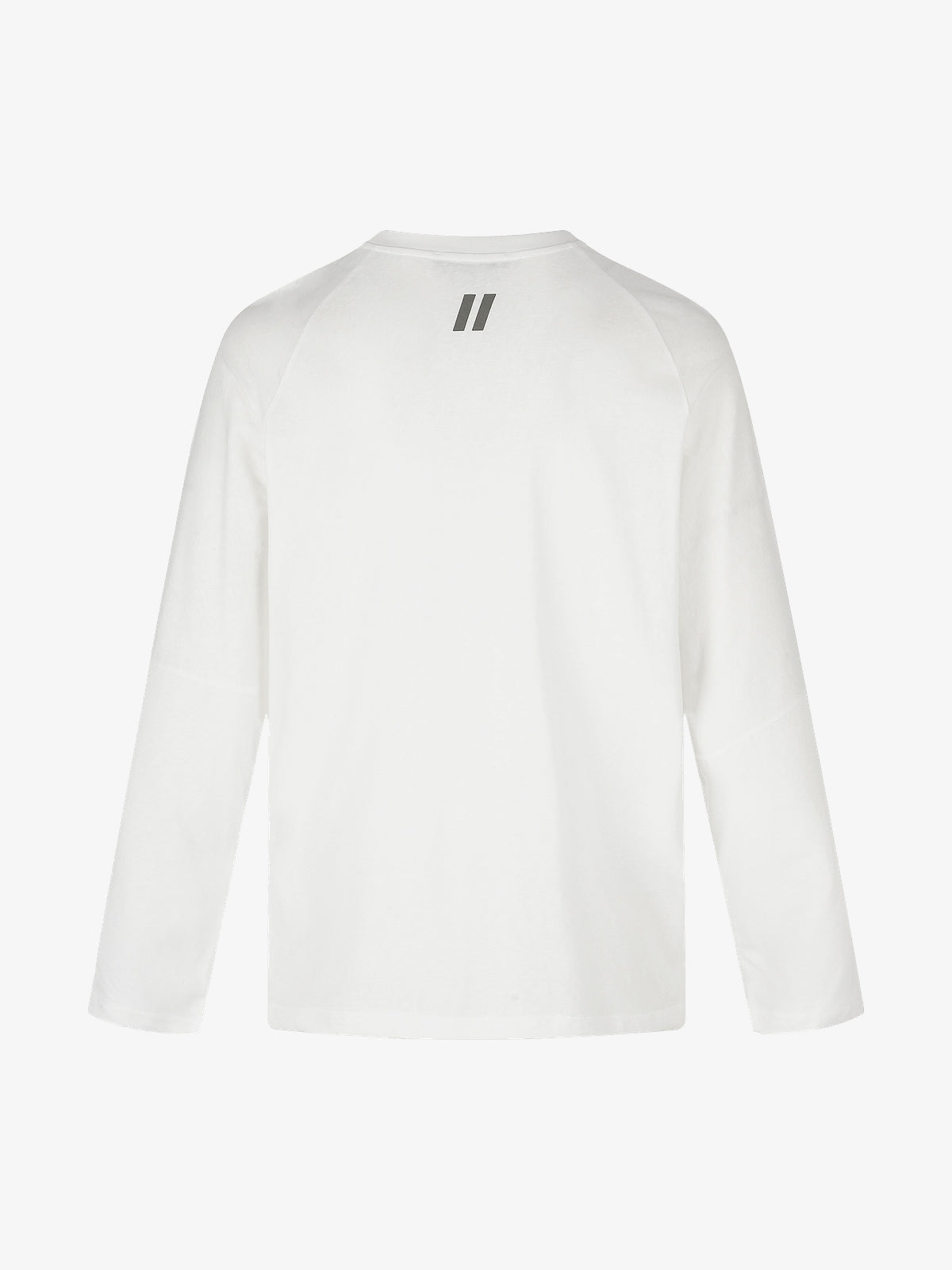 11KN SHOULDER SCRIPT SWEATSHIRT; White; back view