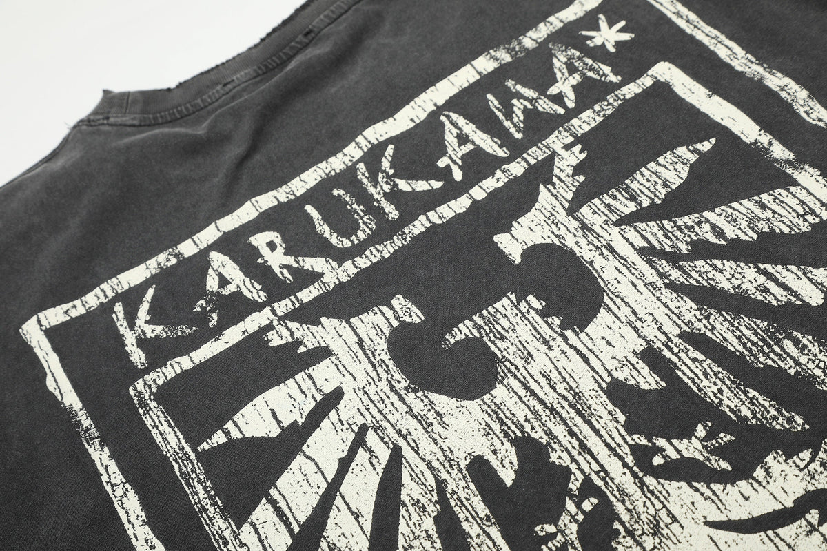 11KN HERALDIC BACK GRAPHIC SWEATSHIRT; Black; design detail