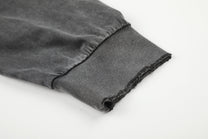 11KN HERALDIC BACK GRAPHIC SWEATSHIRT; Black; garment construction detail