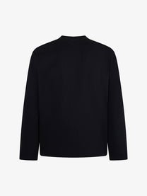 AK ANBULLET CIRCULAR GRAPHIC SWEATSHIRT; Black; back view