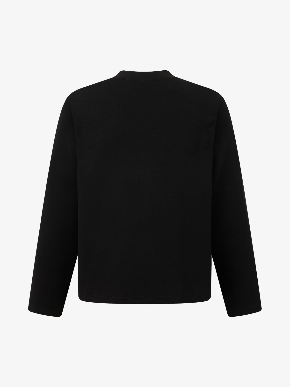 ARES WINGS PATCH SHOULDER SWEATSHIRT; Black; back view
