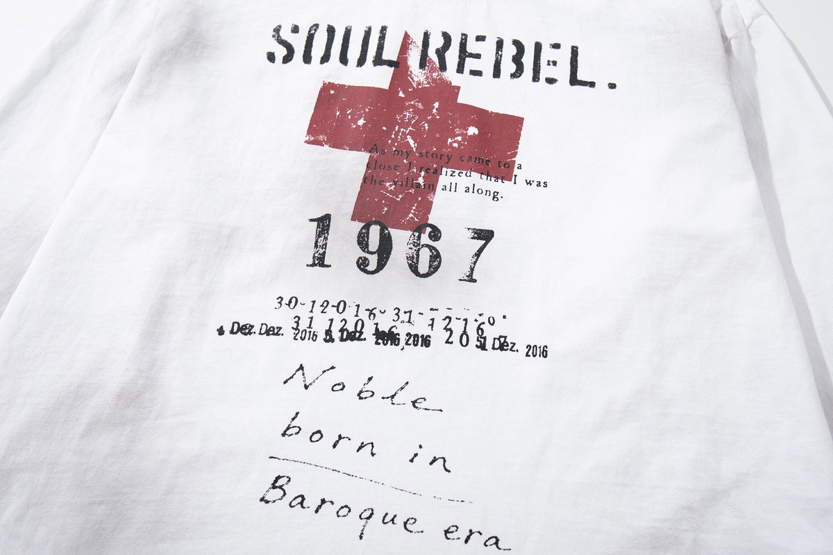 AW SPIKY HEAD 1967 CROSS GRAPHIC SWEATSHIRT; White; design detail