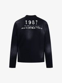 AW SPIKY HEAD 1967 CROSS GRAPHIC SWEATSHIRT; Black; back view