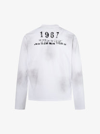 AW SPIKY HEAD 1967 CROSS GRAPHIC SWEATSHIRT; White; back view