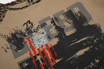 BLACK ENERGY LEOPARD SLEEVE PHOTO SWEATSHIRT; Brown; design detail