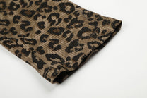 BLACK ENERGY LEOPARD SLEEVE PHOTO SWEATSHIRT; Brown; design detail