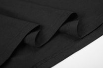 BLACK ENERGY STRIPED LAYERED LETTER SWEATSHIRT; Black; garment construction detail