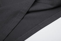 BLACK ENERGY STAR COLLAGE STRIPE SLEEVE SWEATSHIRT; Dark Gray; garment construction detail