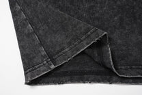 EXTREME CAUSE WASHED RAGLAN SEAM SWEATSHIRT; Black; garment construction detail