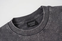 EXTREME CAUSE TWO TONE PATCHWORK SWEATSHIRT; Gray; garment construction detail