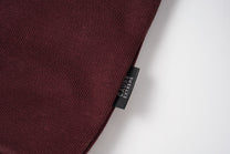 EXTREME CAUSE SNAP COLLAR WASHED SWEATSHIRT; Red; fabric detail