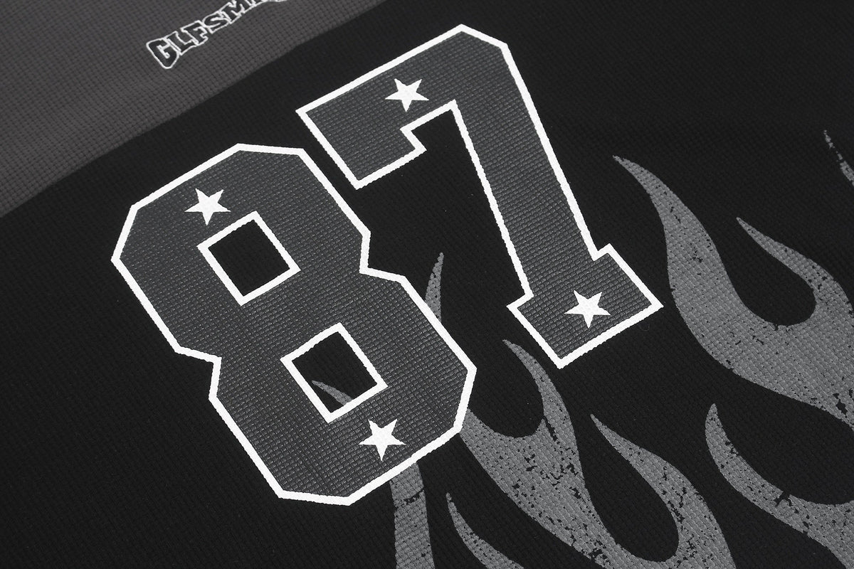 GLFS FLAME 87 GRAPHIC SWEATSHIRT; Black; design detail
