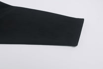 GLFS DIFFERENT LETTER GRAPHIC SWEATSHIRT; Black; garment construction detail