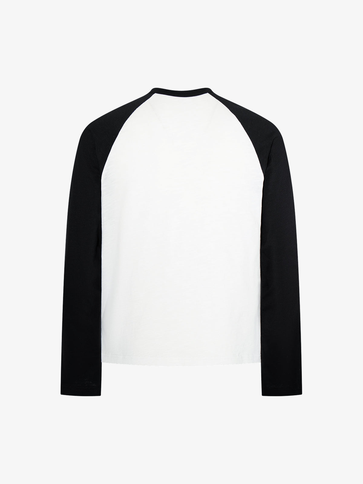 MCCNN MUSIC NOTE RAGLAN SWEATSHIRT; White; back view