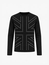 NO E MOSEN | EYELET GRID SWEATSHIRT