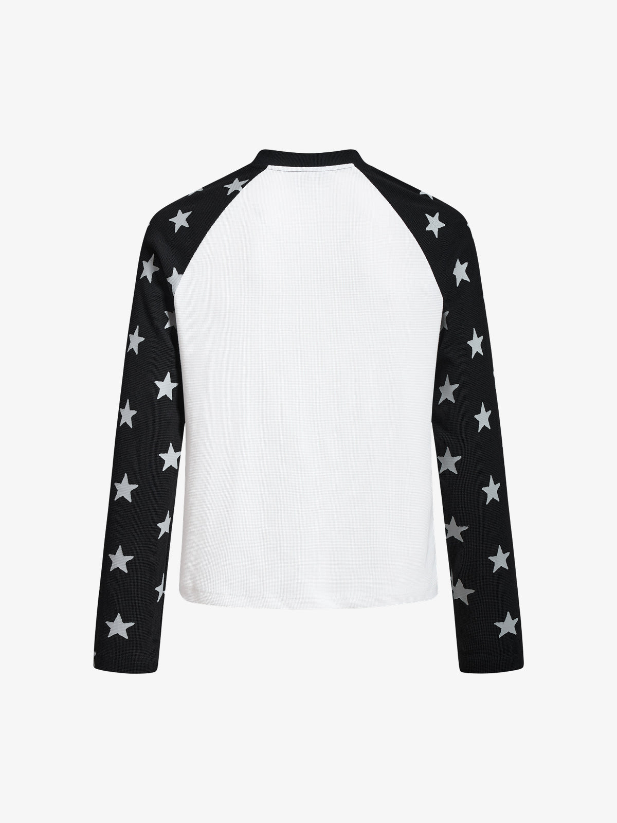 SKATE PARK RAGLAN STAR GRAPHIC SWEATSHIRT; White; back view